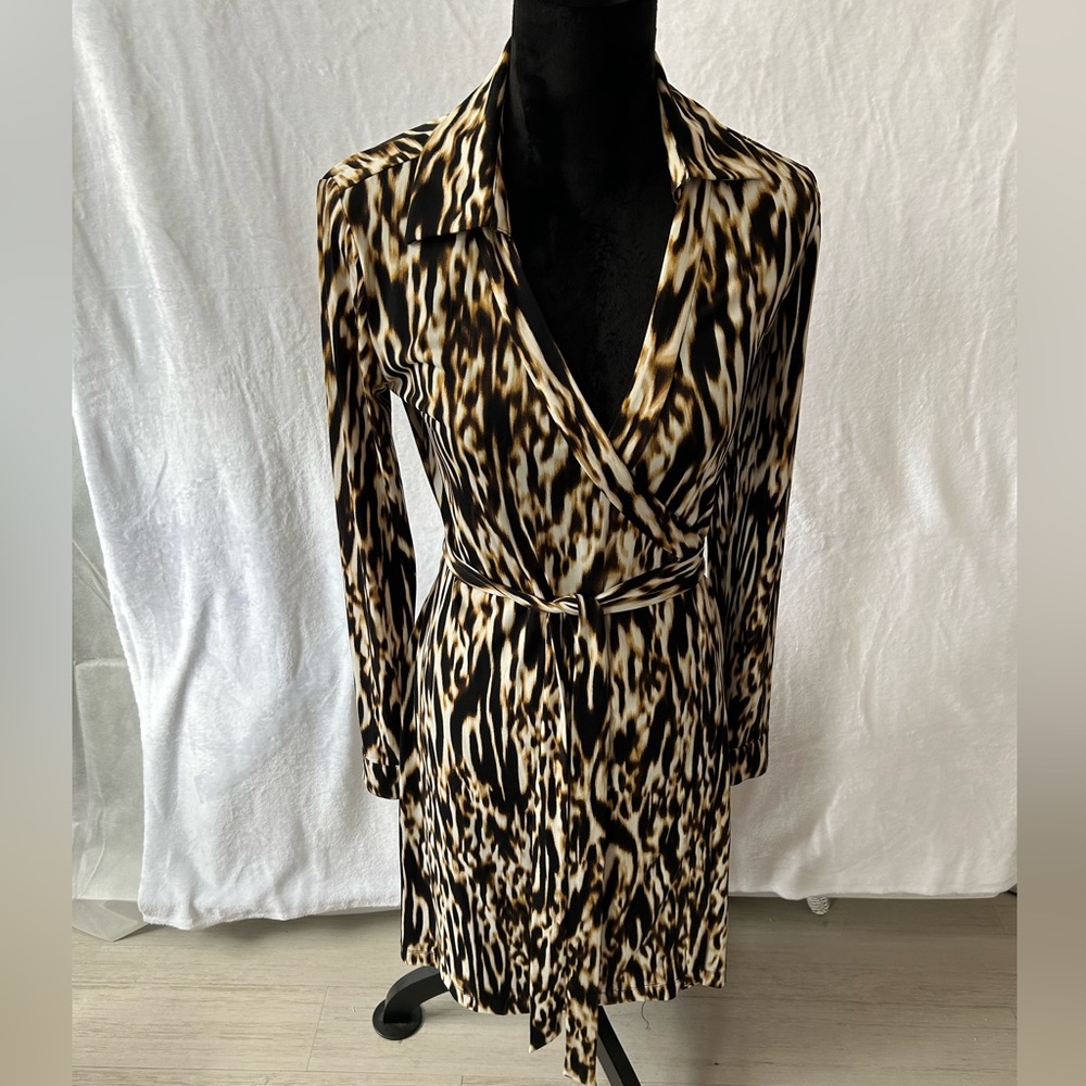 Calvin Kline mid wrap dress